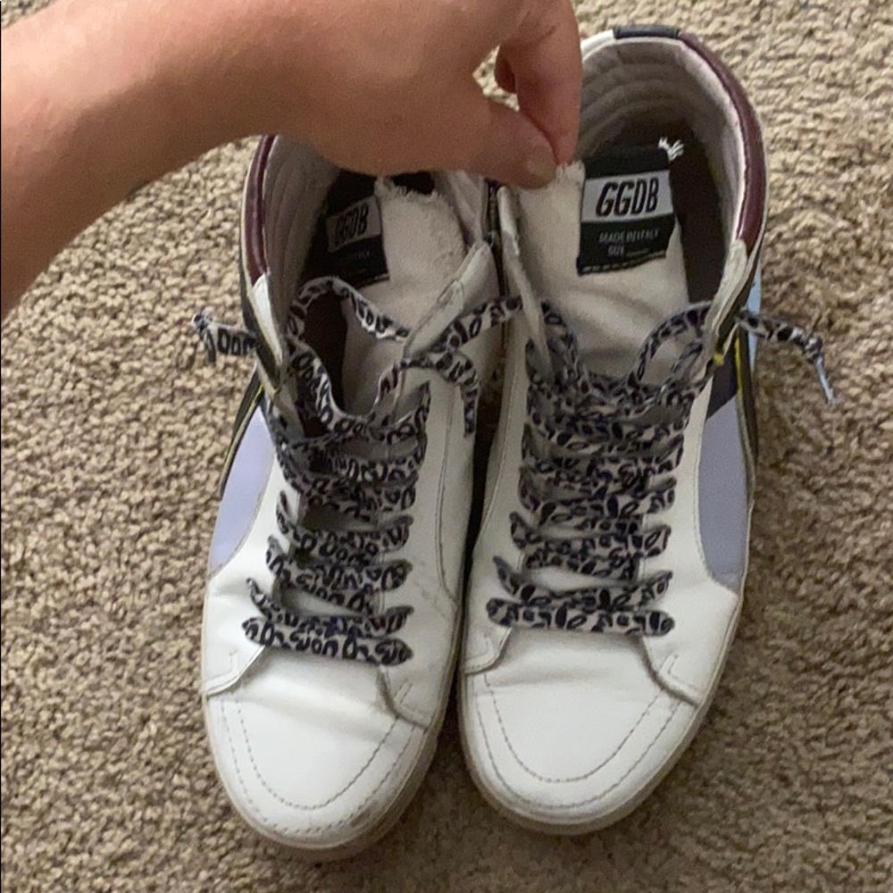 golden goose high top size 8.5 sneakers